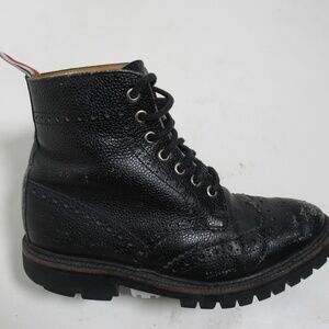 Thom Browne Men's Classic Wingtip Boot Black Size 6 US / 5 UK / 39 EU